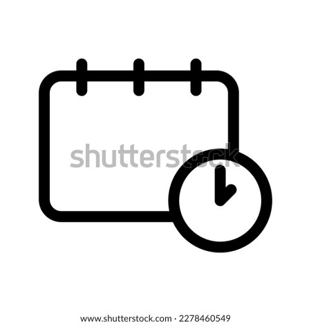 Schedule Icon Vector Symbol Design Illustration