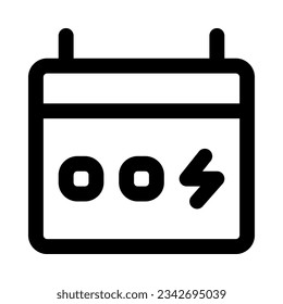 schedule icon for your website, mobile, presentation, and logo design.