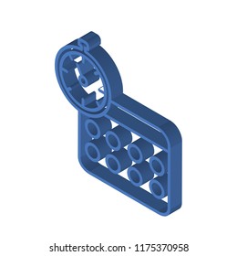 Schedule isometric left top view 3D icon