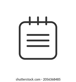 Icono de línea de planificación. Símbolo web para web y aplicaciones. Diseño de firma en el estilo de contorno. Programar el objeto de trazo.