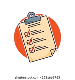 schedule list - cartoon vector illustration. design element for poster, brochure, web, mascot, sticker, logo and icon.