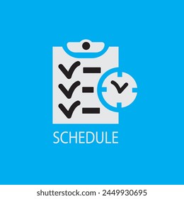 Schedule Logo Design Template Vector Image Assets