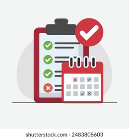Schedule Management icon. Can also be used for Search Engine Optimization. Suitable for mobile apps, web apps and print media.