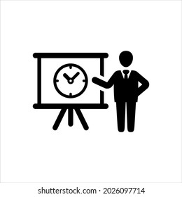 Schedule management vector icon symbol design