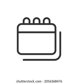 Icono de línea mínima de programación. Diseño de símbolo de trazo web. Programar el signo aislado en un fondo blanco. Icono de línea Premium.