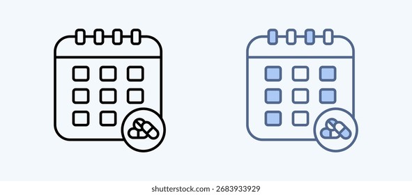 Agendar Coleção de Ícones de Vários Estilos
