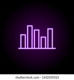 schedule neon icon. Elements of web set. Simple icon for websites, web design, mobile app, info graphics