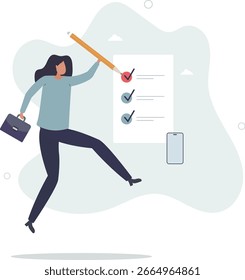 programar concepto de planificación.Tareas de trabajo de planificación de caracteres, rellenar lista de comprobación.Vida humana.