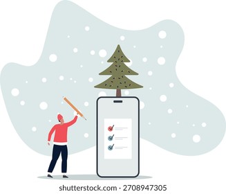 planificar concepto.Carácter de planificación de tareas de trabajo, llenar lista de verificación.vida y empleo de las personas.