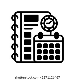 Schedule Planning icon in vector. Logotype