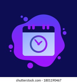 Programación, icono de planificación para web