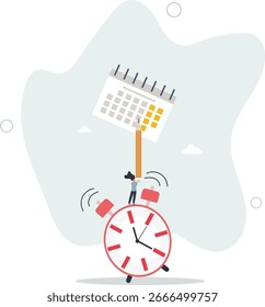Schedule planning and time management, organize meeting and appointment, event reminder or business schedule concept.human life.