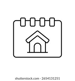 Schedule Project Timeline Planning Line Icon