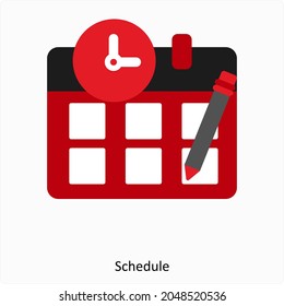 Schedule or Reminder Icon Concept