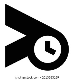 Schedule Send Email Icon On White Stock Vector (Royalty Free ...