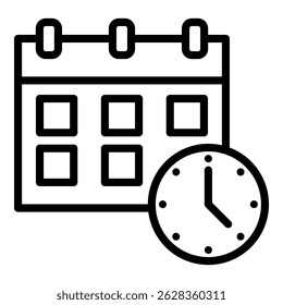 Schedule Simple Vector Icon Collection