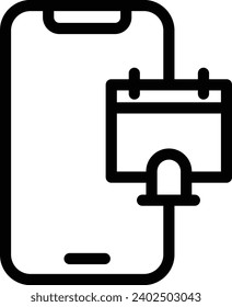 Icono de una línea vectorial 