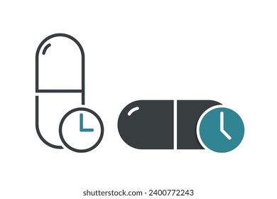 Schedule for taking medication. Illustration vector