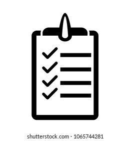 Schedule. Tasks. Vector icon. Easy to edit. Clipboard icon. Task done. Signed approved document. Simple design for business financial topic.