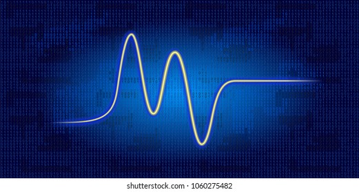 Schedule tracking of processor status, disk monitoring, CPU indicator or RAM on binary code background.