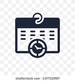 Schedule transparent icon. Schedule symbol design from Time managemnet collection.