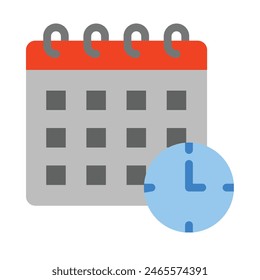 Schedule Vector Flat Icon design