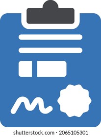 schedule vector glyph colour icon