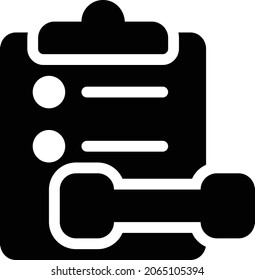 schedule vector glyph flat icon