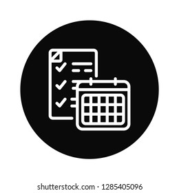 Schedule vector icon