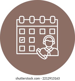 Schedule vector icon. Can be used for printing, mobile and web applications.