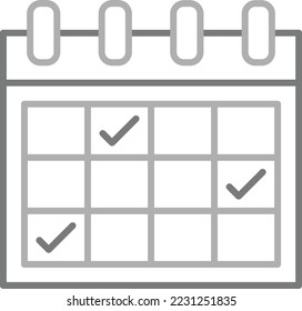 Schedule vector icon. Can be used for printing, mobile and web applications.