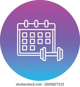 Schedule vector icon. Can be used for printing, mobile and web applications.