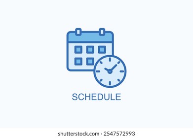 Schedule Vector Icon Or Logo Illustration
