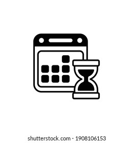 Schedule Vector icon style illustration. EPS 10 file