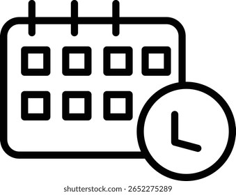 Planificar diseño de icono de línea de Vector