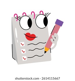 Schedule vector Sticker. Eps 10 file