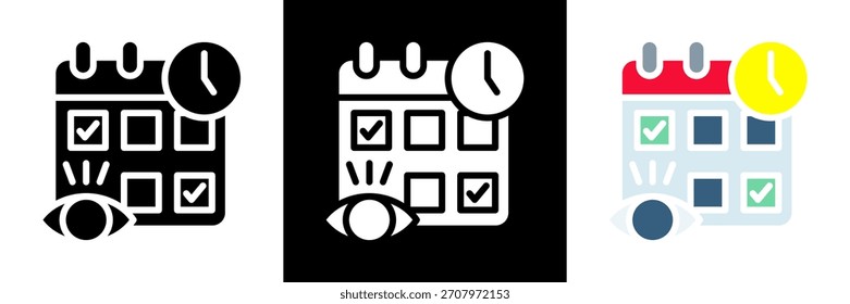 Icono De La Vista De Programación Del Vector De Estilo De Glifo