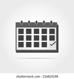 schedule work icon on white background
