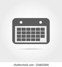 schedule work icon on white background