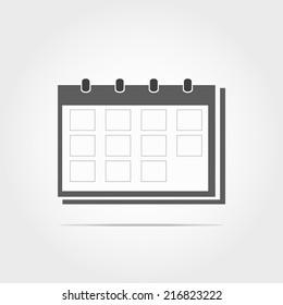 schedule work icon on white background