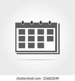 schedule work icon on white background