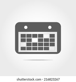 schedule work icon on white background