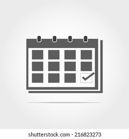 schedule work icon on white background