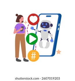 Scheduled Content Publishing Automation Vector Illustration