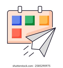 Scheduled Delivery Icon – Order Planning and Shipping Management