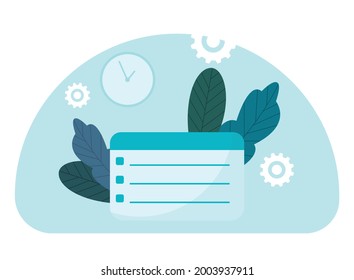Planer. Flache Illustration. Vektorgrafik. Türkis.