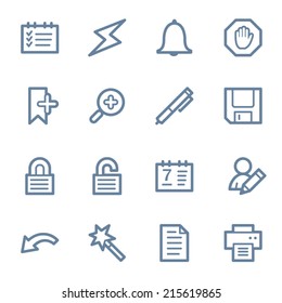 Scheduler web icons set