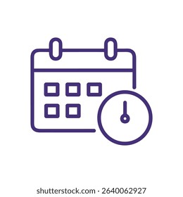 Scheduling appointment icon Time management planning. Icon symbol illustration