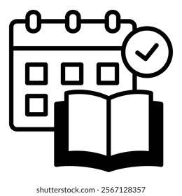 Scheduling Icon Element For Design