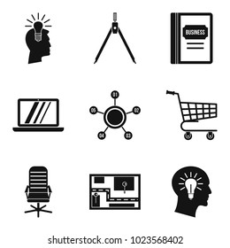 Scheduling icons set. Simple set of 9 scheduling vector icons for web isolated on white background
